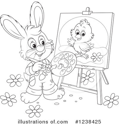 Royalty-Free (RF) Rabbit Clipart Illustration by Alex Bannykh - Stock Sample #1238425