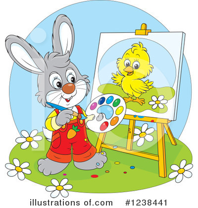 Royalty-Free (RF) Rabbit Clipart Illustration by Alex Bannykh - Stock Sample #1238441