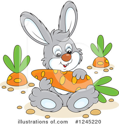 Royalty-Free (RF) Rabbit Clipart Illustration by Alex Bannykh - Stock Sample #1245220