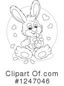 Rabbit Clipart #1247046 by Alex Bannykh