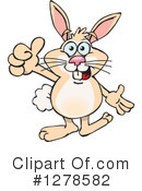 Rabbit Clipart #1278582 by Dennis Holmes Designs