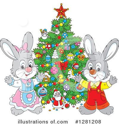 Royalty-Free (RF) Rabbit Clipart Illustration by Alex Bannykh - Stock Sample #1281208