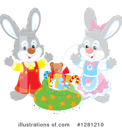 Royalty-Free (RF) Rabbit Clipart Illustration by Alex Bannykh - Stock Sample #1281210