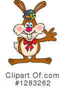 Rabbit Clipart #1283262 by Dennis Holmes Designs