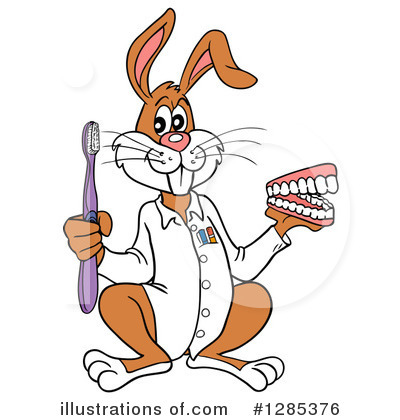 Royalty-Free (RF) Rabbit Clipart Illustration by LaffToon - Stock Sample #1285376
