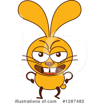 Royalty-Free (RF) Rabbit Clipart Illustration by Zooco - Stock Sample #1287482