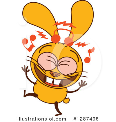 Royalty-Free (RF) Rabbit Clipart Illustration by Zooco - Stock Sample #1287496