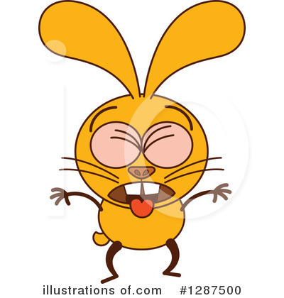 Royalty-Free (RF) Rabbit Clipart Illustration by Zooco - Stock Sample #1287500
