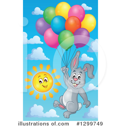 Royalty-Free (RF) Rabbit Clipart Illustration by visekart - Stock Sample #1299749