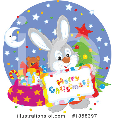 Royalty-Free (RF) Rabbit Clipart Illustration by Alex Bannykh - Stock Sample #1358397