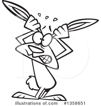Royalty-Free (RF) Rabbit Clipart Illustration by toonaday - Stock Sample #1358651