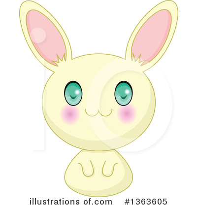 Royalty-Free (RF) Rabbit Clipart Illustration by Pushkin - Stock Sample #1363605