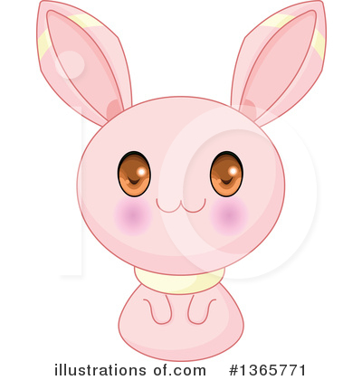 Royalty-Free (RF) Rabbit Clipart Illustration by Pushkin - Stock Sample #1365771