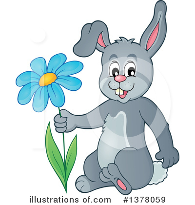 Royalty-Free (RF) Rabbit Clipart Illustration by visekart - Stock Sample #1378059