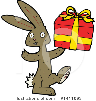 Royalty-Free (RF) Rabbit Clipart Illustration by lineartestpilot - Stock Sample #1411093
