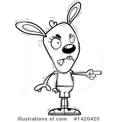Royalty-Free (RF) Rabbit Clipart Illustration by Cory Thoman - Stock Sample #1420420