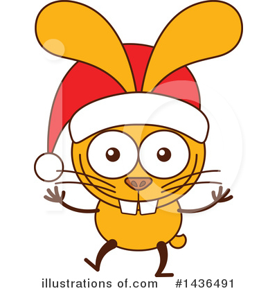 Royalty-Free (RF) Rabbit Clipart Illustration by Zooco - Stock Sample #1436491