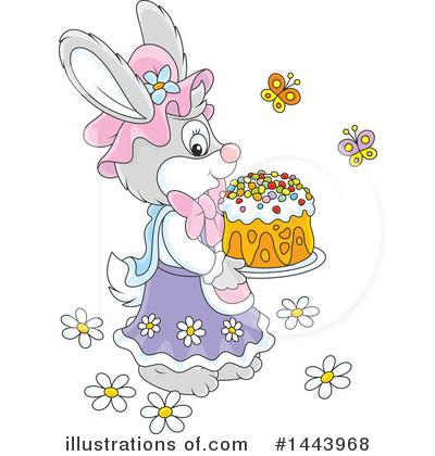 Royalty-Free (RF) Rabbit Clipart Illustration by Alex Bannykh - Stock Sample #1443968