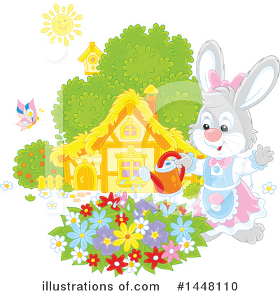 Royalty-Free (RF) Rabbit Clipart Illustration by Alex Bannykh - Stock Sample #1448110