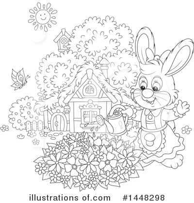 Royalty-Free (RF) Rabbit Clipart Illustration by Alex Bannykh - Stock Sample #1448298