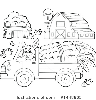 Royalty-Free (RF) Rabbit Clipart Illustration by visekart - Stock Sample #1448865