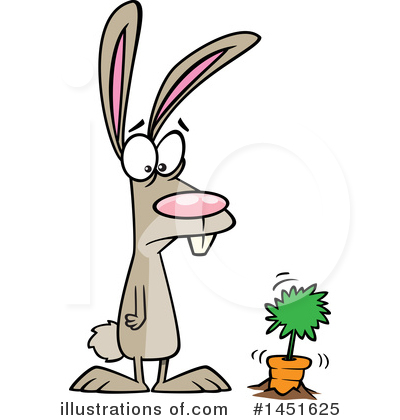 Royalty-Free (RF) Rabbit Clipart Illustration by toonaday - Stock Sample #1451625