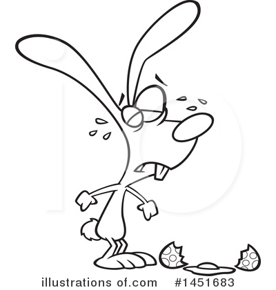 Royalty-Free (RF) Rabbit Clipart Illustration by toonaday - Stock Sample #1451683
