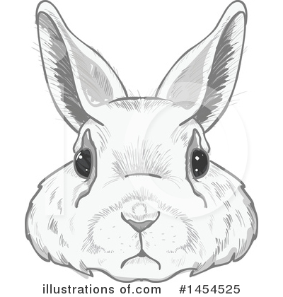Royalty-Free (RF) Rabbit Clipart Illustration by Pushkin - Stock Sample #1454525