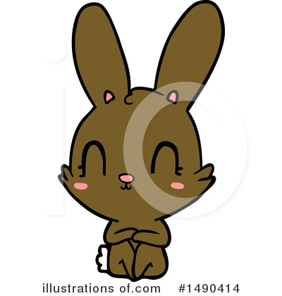 Royalty-Free (RF) Rabbit Clipart Illustration by lineartestpilot - Stock Sample #1490414