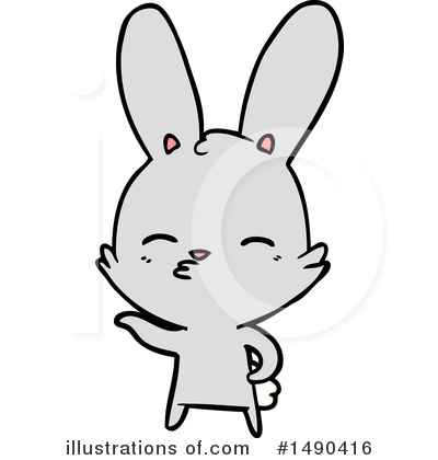 Royalty-Free (RF) Rabbit Clipart Illustration by lineartestpilot - Stock Sample #1490416