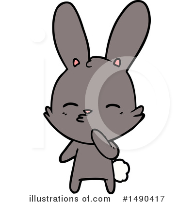 Royalty-Free (RF) Rabbit Clipart Illustration by lineartestpilot - Stock Sample #1490417