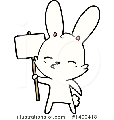 Royalty-Free (RF) Rabbit Clipart Illustration by lineartestpilot - Stock Sample #1490418