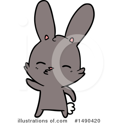 Royalty-Free (RF) Rabbit Clipart Illustration by lineartestpilot - Stock Sample #1490420