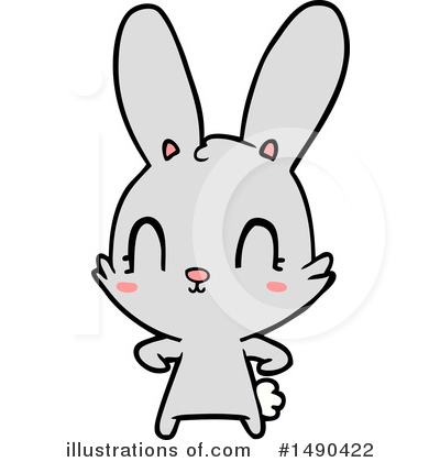Royalty-Free (RF) Rabbit Clipart Illustration by lineartestpilot - Stock Sample #1490422