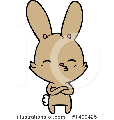 Royalty-Free (RF) Rabbit Clipart Illustration by lineartestpilot - Stock Sample #1490425