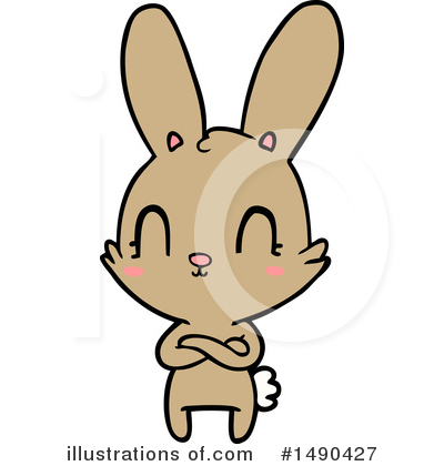 Royalty-Free (RF) Rabbit Clipart Illustration by lineartestpilot - Stock Sample #1490427