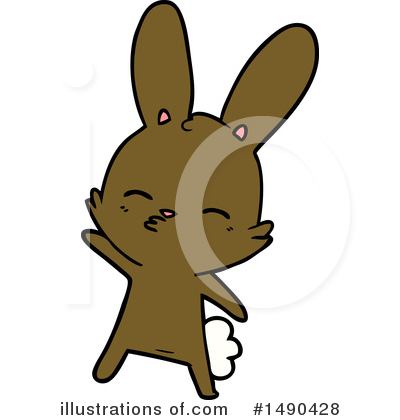 Royalty-Free (RF) Rabbit Clipart Illustration by lineartestpilot - Stock Sample #1490428