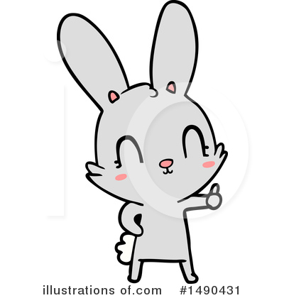 Royalty-Free (RF) Rabbit Clipart Illustration by lineartestpilot - Stock Sample #1490431