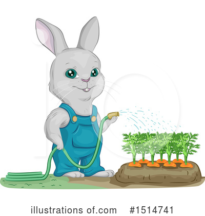 Royalty-Free (RF) Rabbit Clipart Illustration by BNP Design Studio - Stock Sample #1514741