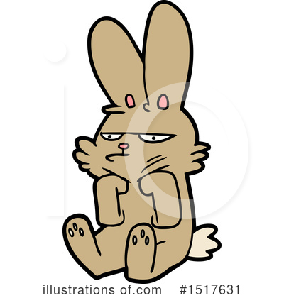 Royalty-Free (RF) Rabbit Clipart Illustration by lineartestpilot - Stock Sample #1517631