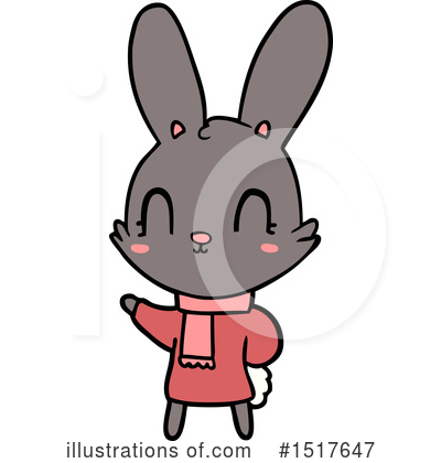 Royalty-Free (RF) Rabbit Clipart Illustration by lineartestpilot - Stock Sample #1517647