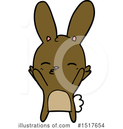 Royalty-Free (RF) Rabbit Clipart Illustration by lineartestpilot - Stock Sample #1517654