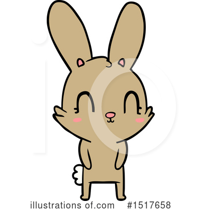 Royalty-Free (RF) Rabbit Clipart Illustration by lineartestpilot - Stock Sample #1517658