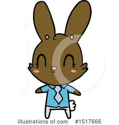 Royalty-Free (RF) Rabbit Clipart Illustration by lineartestpilot - Stock Sample #1517666