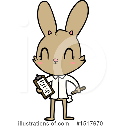 Royalty-Free (RF) Rabbit Clipart Illustration by lineartestpilot - Stock Sample #1517670