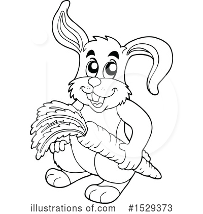 Royalty-Free (RF) Rabbit Clipart Illustration by visekart - Stock Sample #1529373