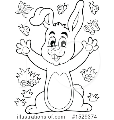 Royalty-Free (RF) Rabbit Clipart Illustration by visekart - Stock Sample #1529374
