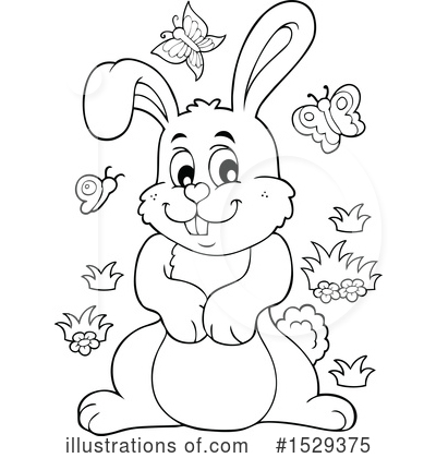 Royalty-Free (RF) Rabbit Clipart Illustration by visekart - Stock Sample #1529375