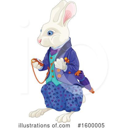 Royalty-Free (RF) Rabbit Clipart Illustration by Pushkin - Stock Sample #1600005
