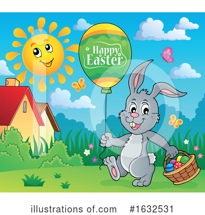 Royalty-Free (RF) Rabbit Clipart Illustration by visekart - Stock Sample #1632531